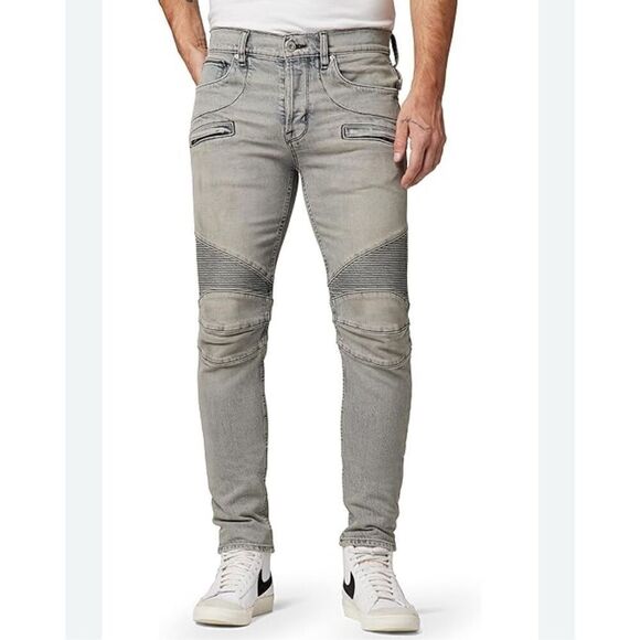 NWT Hudson Blinder Biker V2 Splatter Paint Skinny Jeans - Picture 4 of 9